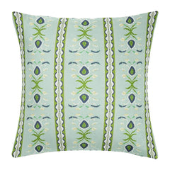 Rosemary Stripe Lagoon 22x22 Pillow