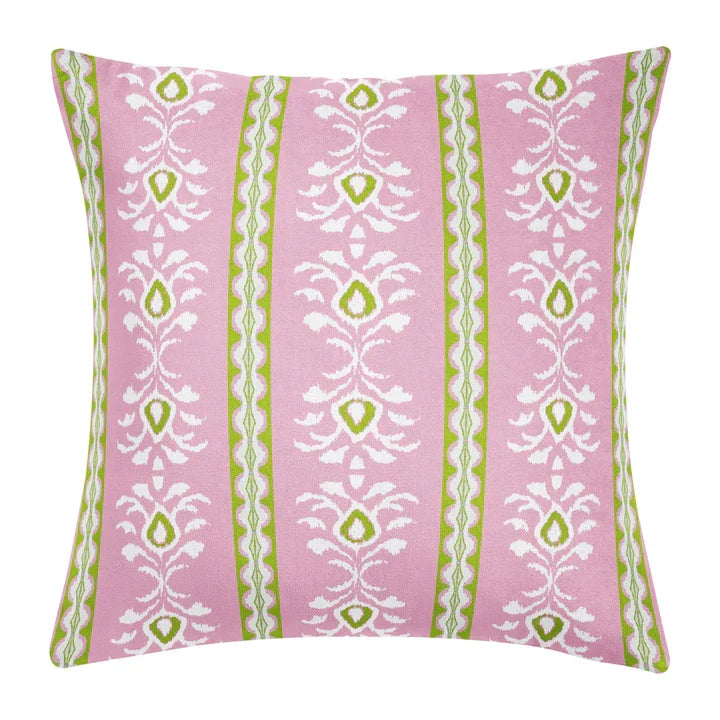Rosemary Stripe Pink 22x22 Pillow
