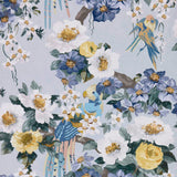 Maxwell - FLORAL SERENADE (WP) - SKY - Wallcovering by the 11 Yard Roll