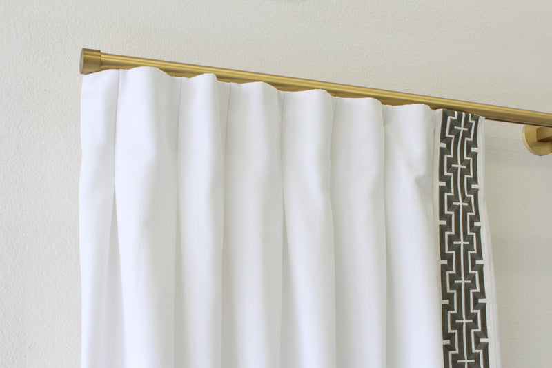 Custom Blackout Curtain - Choose Pinch, Euro, or Inverted Pleat - 117" Long - 40" or 60" Wide - Option to add Trim - Samples Available By Request