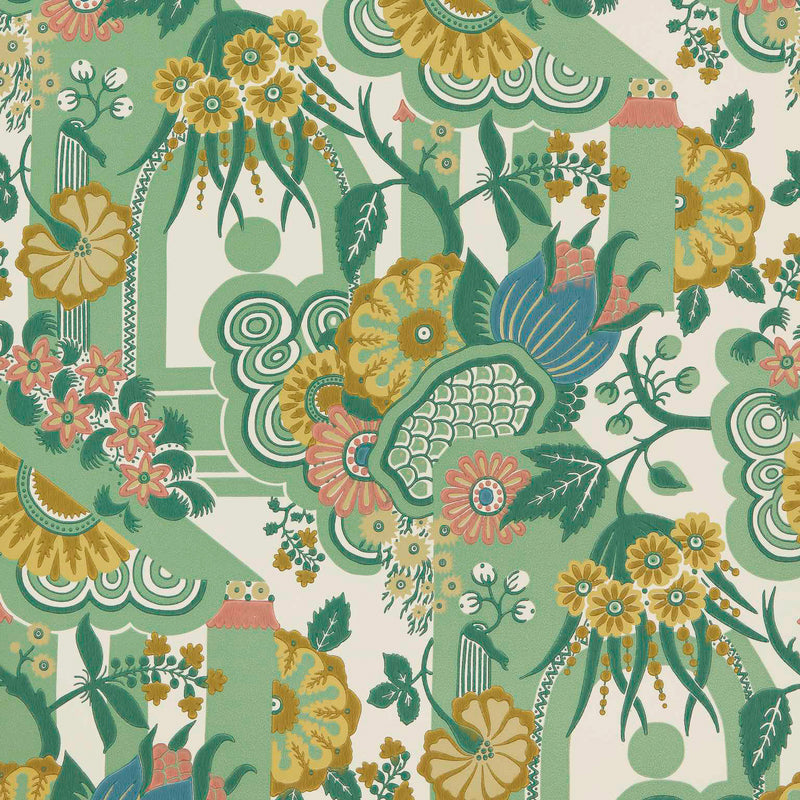 Maxwell - PINEAPPLE GARDEN (WP) - VERDE - Wallcovering by the 11 Yard Roll