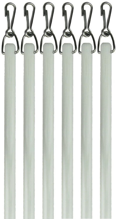 White Fiberglass Drapery Pull Wand - Available in Multiple Lengths and Pack Sizes - For Easy Opening and Closing of Curtain Window Treatments