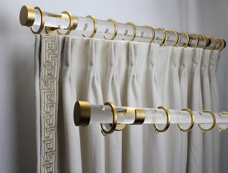 1.5 Inch Diameter - Acrylic Rod Set With Bypass Brackets and Rings - Only Compatible With IF&D Bypass Brackets