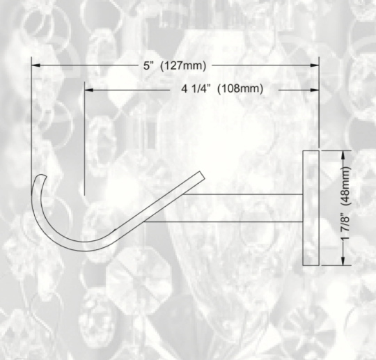 1.5 inch - Bypass/Carryover Brackets and Ring Combo - 14 Piece Set - Use With Clear Acrylic or Iron Rod- Gold, Silver, Black, or Bronze Finish