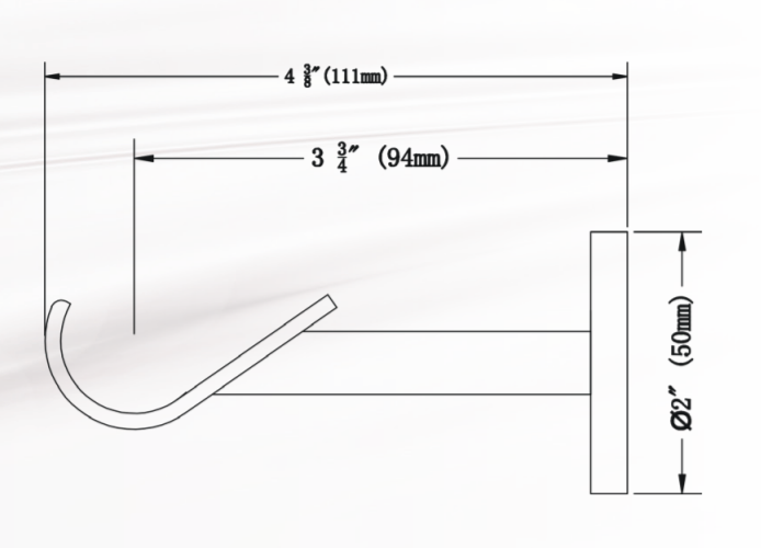 1 Inch Acrylic Lucite Round Drapery Rod Set - Includes Curtain Rod, Bypass Brackets, Bypass Rings, and End Caps