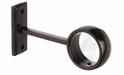 1.5 Inch Diameter- Long Fully Enclosed Bracket- Available in Gold, Silver, Bronze and Black Finish - IF&D Fabrics and Drapes