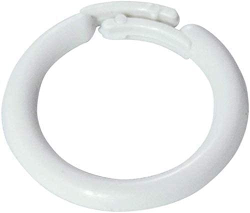 White Plastic Split Rings - Large - Available in Multiple Pack Sizes