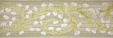 3.5 Inches Wide - Decorative Trim by the Yard - Ivory/Beige - F&D520 - FREE SAMPLES