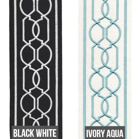 4 inch Decorative Trim By the Yard - 11 Colors Available - 24GR
