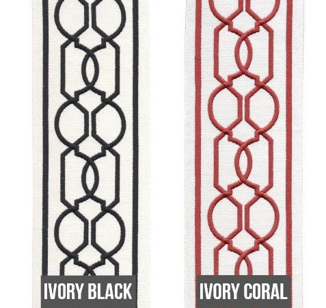 4 inch Decorative Trim By the Yard - 11 Colors Available - 24GR