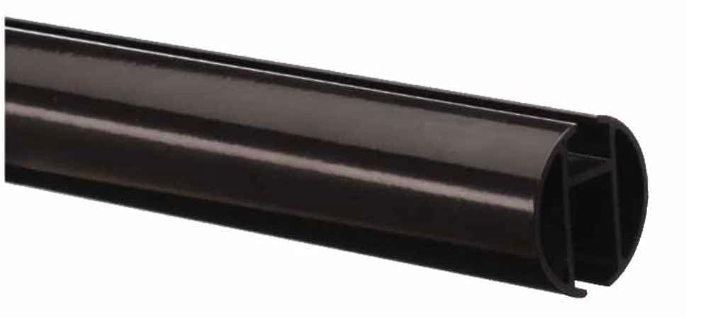 1 Inch - Channel Track Iron Rod - Available in Gold, Silver, Black and Bronze Finish - IF&D Fabrics and Drapes