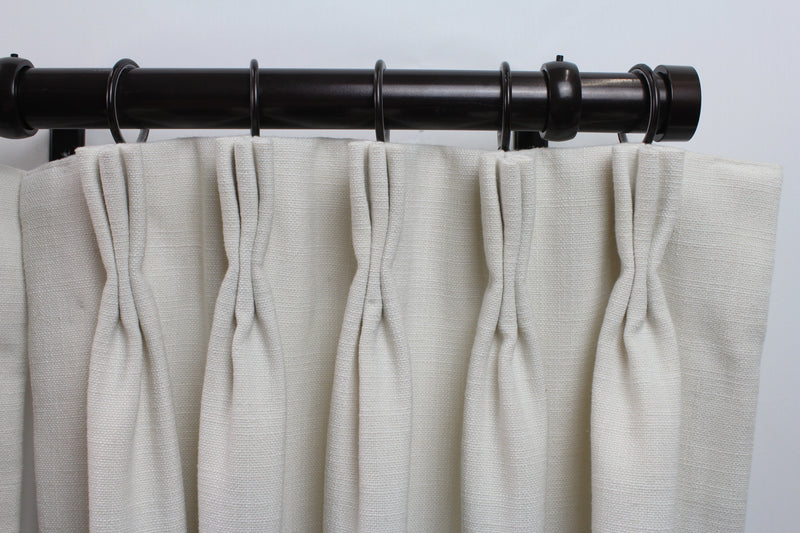 1.5 Inch Iron Round Drapery Rod Set - Includes Curtain Rod, Long Fully Enclosed Brackets, Rings, and End caps