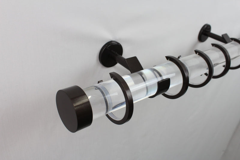 1.5 Inch Diameter - Acrylic Rod Set With Bypass Brackets and Rings - Only Compatible With IF&D Bypass Brackets