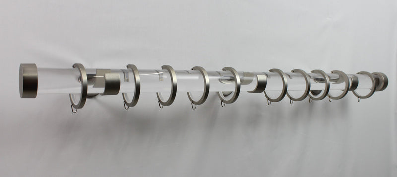 1.5 Inch Diameter - Acrylic Rod Set With Bypass Brackets and Rings - Only Compatible With IF&D Bypass Brackets