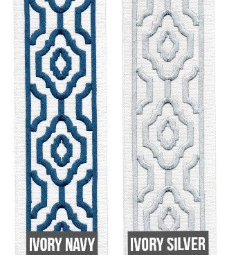 4 inch Decorative Trim By the Yard - 12 Colors Available - 24KI - Free Samples