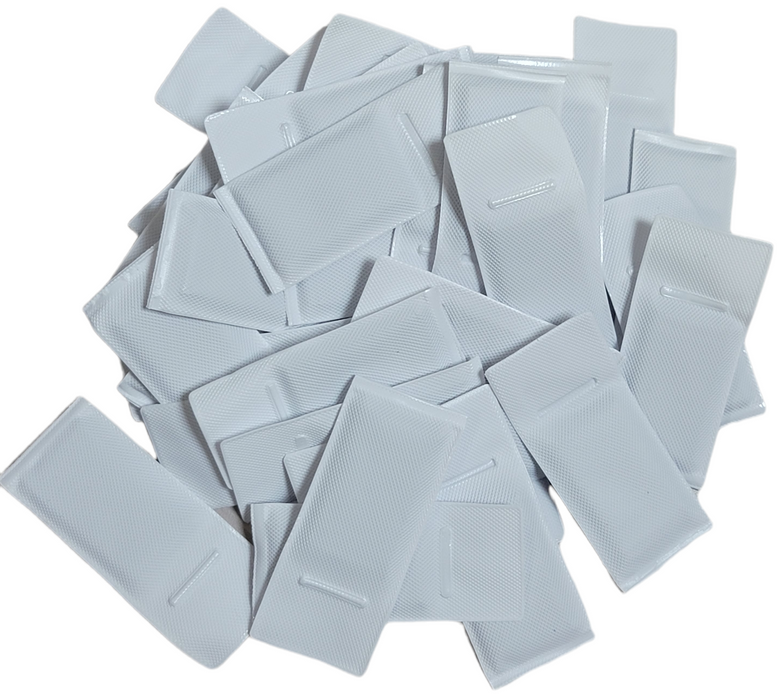 Lot of Lead White Vinyl Covered Curtain Hem Weights
