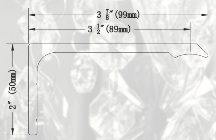 1.5 Inch Diameter - Channel Track L Bracket - Available in Gold, Silver, Black and Bronze Finish - IF&D Fabrics and Drapes