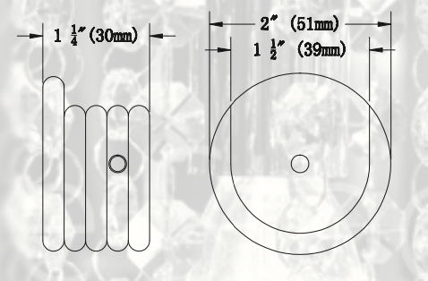 1.5 Inch - Interior Fabrics and Design - IF&D -  Inside Mount/Cup Hook Individual Bracket - Available in Gold, Black, Silver, Bronze