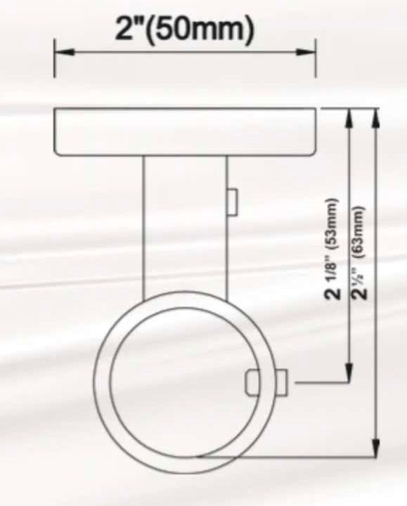 1 Inch Diameter- Acrylic Hand Towel Bar Set-Short Fully Enclosed Bracket - Includes Rod, Brackets, End Caps