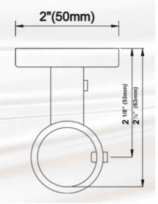 1 Inch Short Enclosed Bracket - Available in Gold, Bronze, Silver, and Black Finishes
