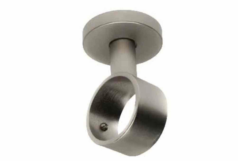 1.5 Inch Diameter - Short Enclosed/Ceiling Mount Bracket - Available in Gold, Silver, Bronze or Black Finish- IF&D Fabrics and Drapes