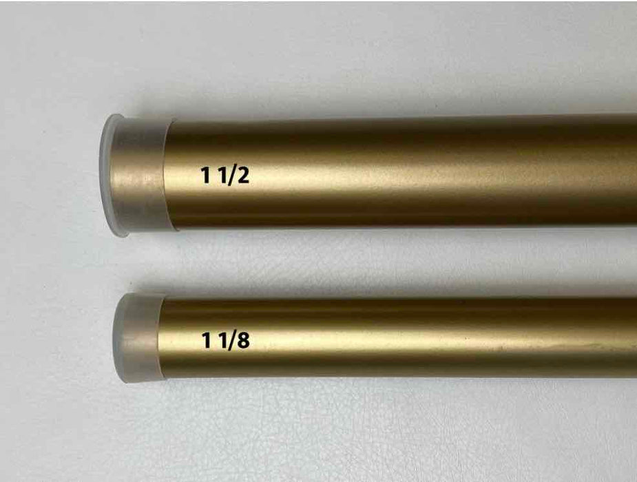 1.5 Inch Individual Iron Rod - Available in Gold, Silver, Black and Bronze Finishes - Customizable to ANY Length