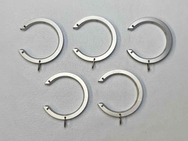 1.5 Inch - Bypass/Carryover Curtain Rings with Eyelet for Easy Movement - Only Compatible with FabricsandDrapes Bypass Brackets