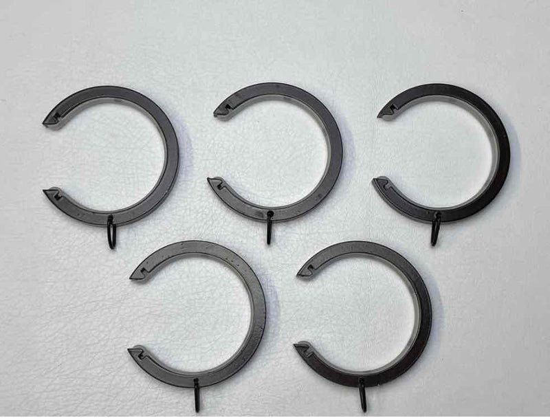 1.5 Inch - Bypass/Carryover Curtain Rings with Eyelet for Easy Movement - Only Compatible with FabricsandDrapes Bypass Brackets