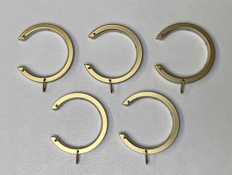 1.5 Inch - Bypass/Carryover Curtain Rings with Eyelet for Easy Movement - Only Compatible with FabricsandDrapes Bypass Brackets