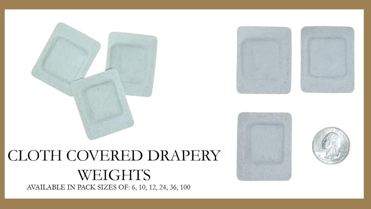 1" Cloth Covered Drapery Weights