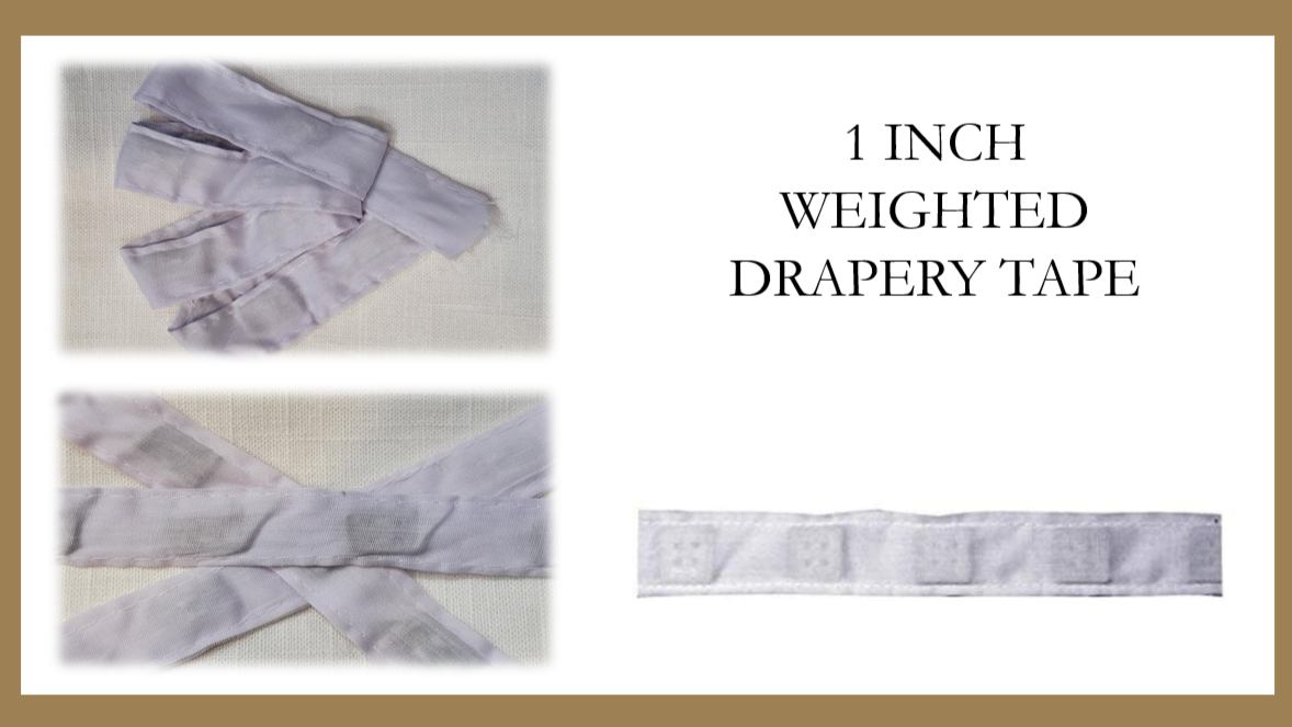 Fabrics and Drapes - IF&D 1" Curtain Weighted Drapery Tape