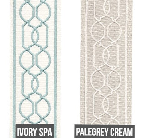 4 inch Decorative Trim By the Yard - 11 Colors Available - 24GR