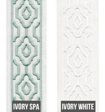 4 inch Decorative Trim By the Yard - 12 Colors Available - 24KI