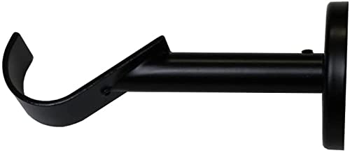 1 Inch Bypass Bracket - Only Compatible with FabricsandDrapes Bypass Rings - Available in Gold, Silver, Bronze and Black Finish - IF&D