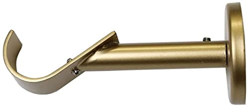 1 Inch Bypass Bracket - Only Compatible with FabricsandDrapes Bypass Rings - Available in Gold, Silver, Bronze and Black Finish - IF&D