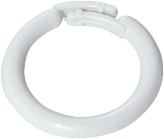 Large White Plastic Split Rings - Home Sewing for Shades and Valances - Roman Shade Rings - Available in 25, 50 and 100 Packs
