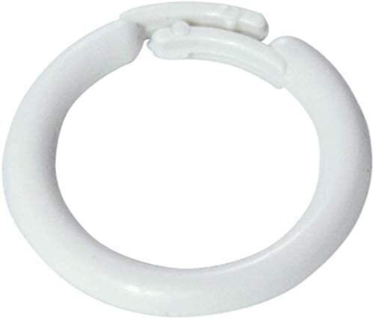 Small Off White Plastic Split Rings - Home Sewing for Shades and Valances - Roman Shade Rings - Available in 25, 50 and 100 Packs