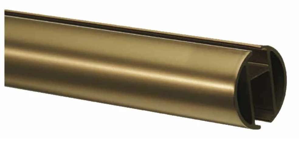 1 Inch - Channel Track Iron Rod - Available in Gold, Silver, Black and Bronze Finish - IF&D Fabrics and Drapes
