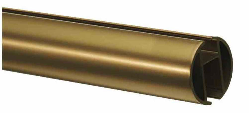 1.5 Inch Diameter - Channel Track Iron ROD ONLY - Available in Gold, Silver, Black and Bronze Finish - IF&D Fabrics and Drapes