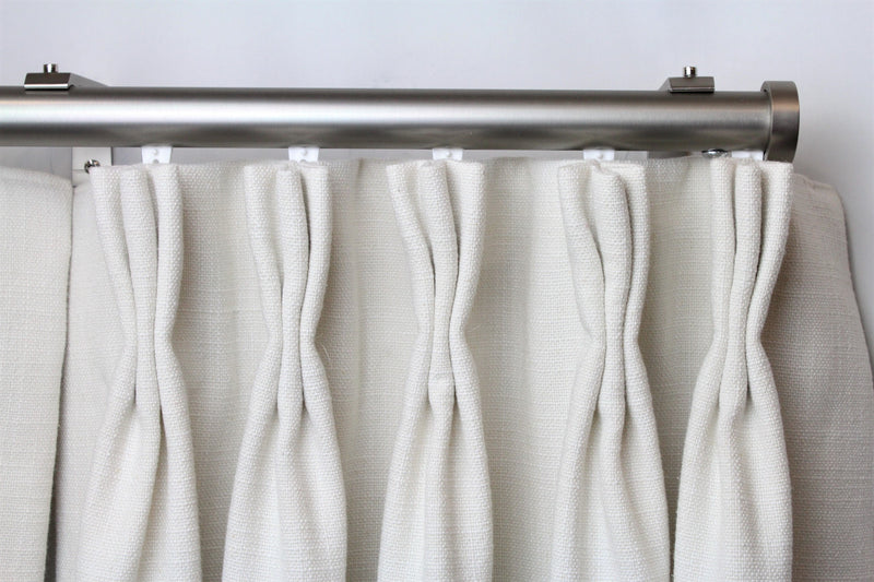 1 Inch Traversing Channel Track Round Drapery Rod Set- Includes Curtain Rod, Channel Brackets, Glides, End Caps